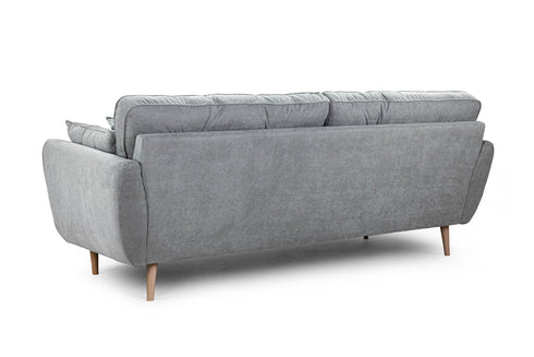 Christopher Sofa Grey 3 Seater Back View